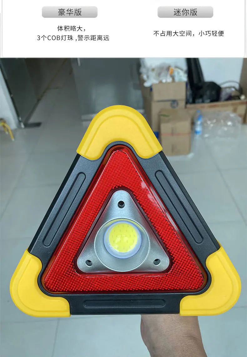 LED Solar Safety Triangle