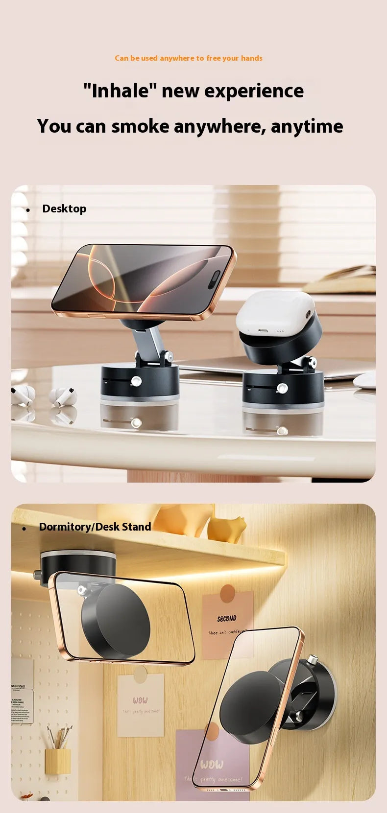 Multifunctional Double-Sided Magnetic Phone Holder