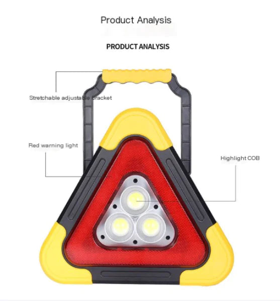 LED Solar Safety Triangle