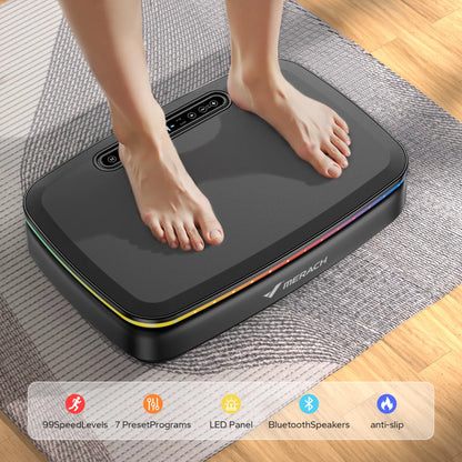 MERACH Bluetooth Vibration Fitness Plate with LED Lights