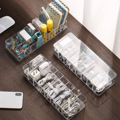ClearView 8-Compartment Cable Organizer