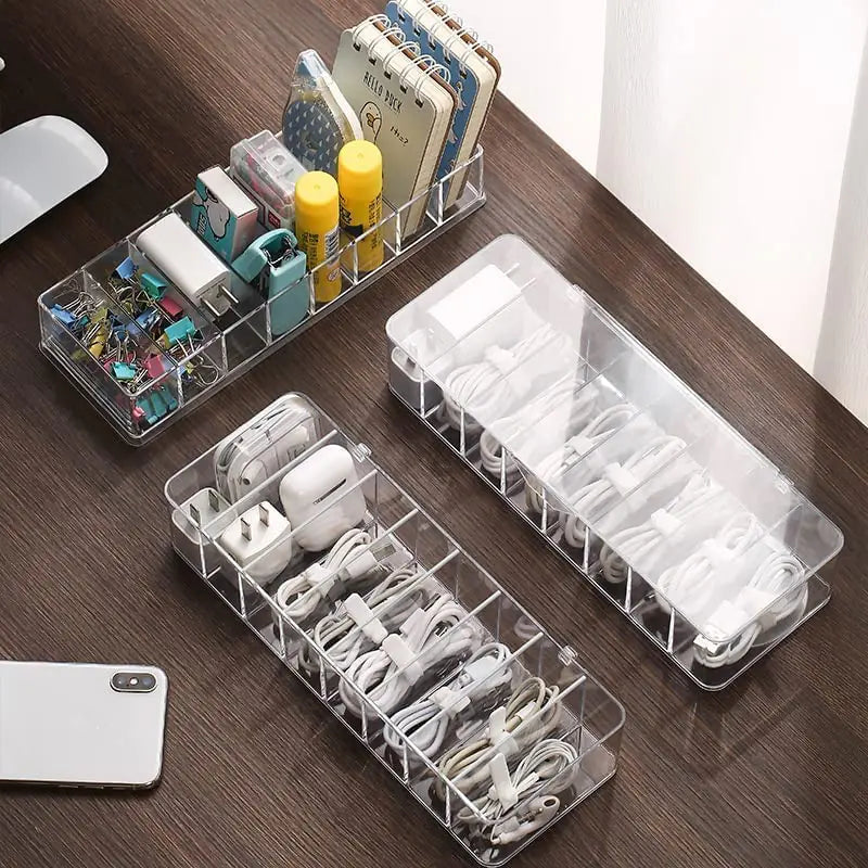 ClearView 8-Compartment Cable Organizer