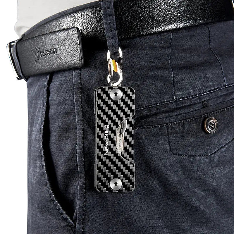 NewBring Carbon Fiber Multifunctional Key Organizer