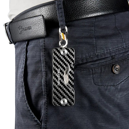 NewBring Carbon Fiber Multifunctional Key Organizer