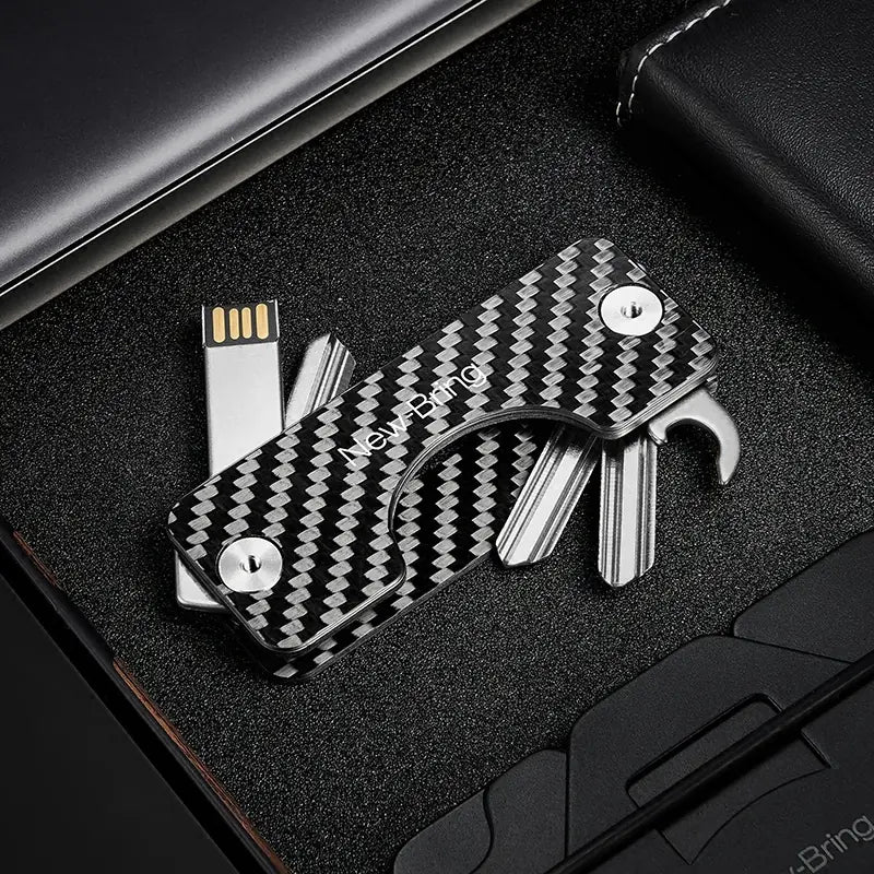 NewBring Carbon Fiber Multifunctional Key Organizer